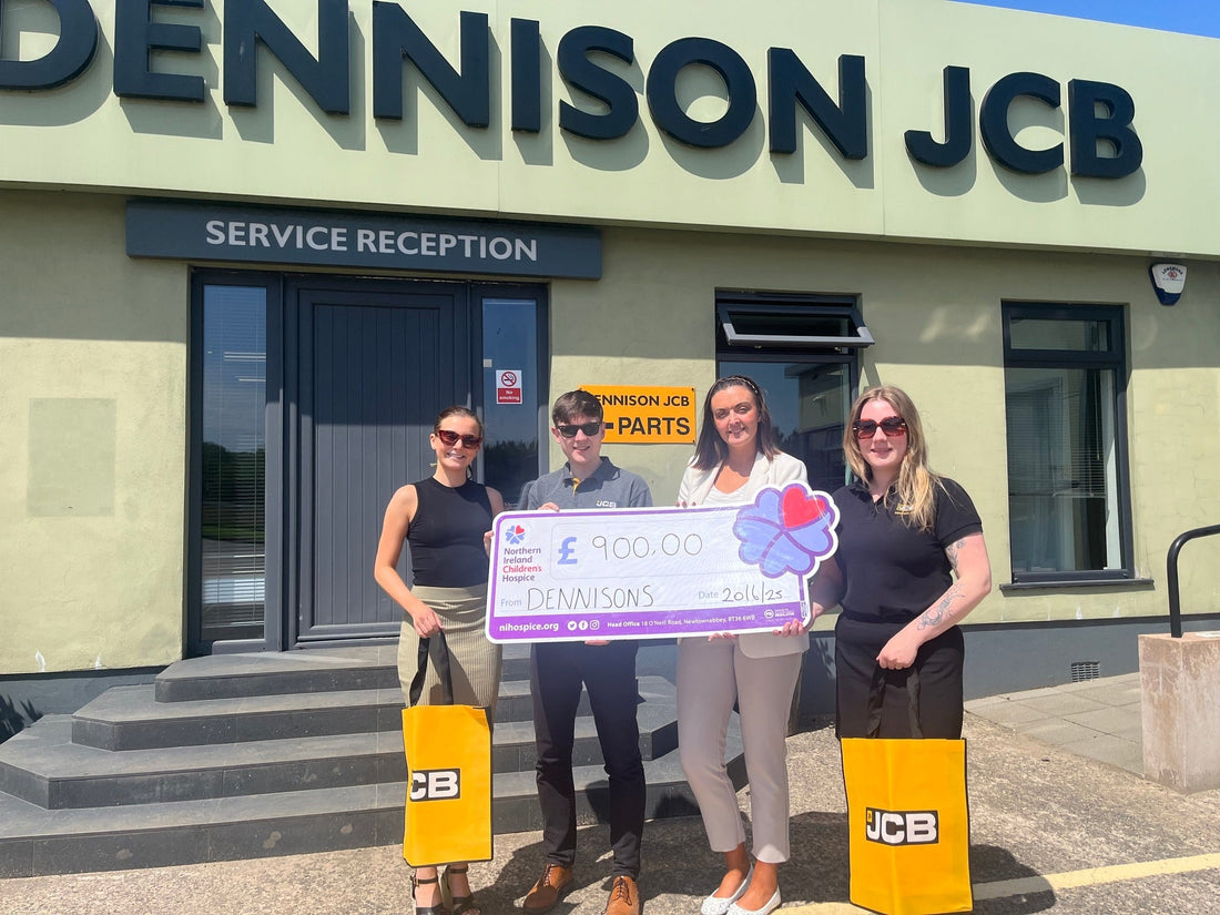 Dennison JCB donate £900 to Northern Ireland Hospice